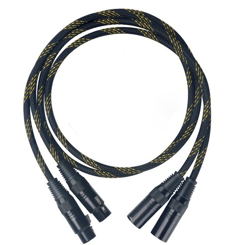 4N Kupfer XLR Stecker auf Buchse Balanced Audio Verbindungskabel für Hi-Fi Lautsprecher - Bild 1 von 4