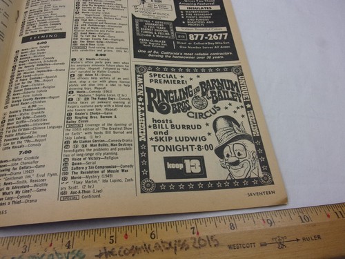 Jackie Cooper Willie Mays 1974 Local TV Times Miss Universe Nipsey Russell - Bild 4 von 6