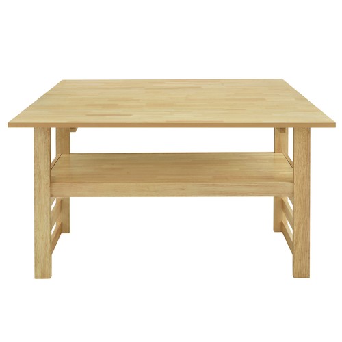 5Pieces 47.2"Extendable Square Dining Table Set Two Drop Leaves 4 Chairs Natural - Picture 10 of 20