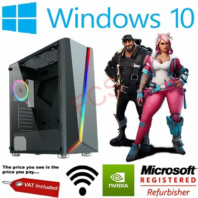 Gaming PC Ultraschnell i3 i5 i7 16GB RAM 512GB SSD 2TB GTX 1660 RTX 2060 Windows10