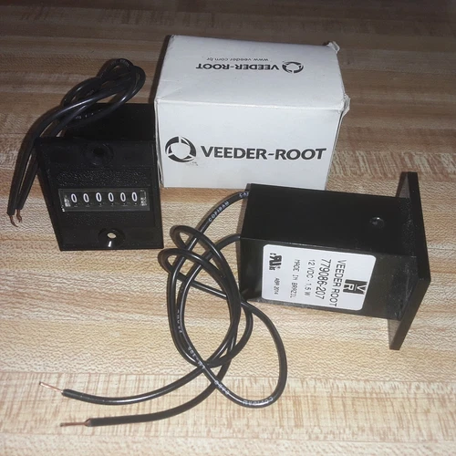 Veeder Root COUNTER 779086-207 Panel Mount Totalizer 12V 1.5W NON-RESET 6-DIGIT