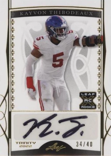 2022 Leaf Trinity Kayvon Thibodeaux #BA-KT1