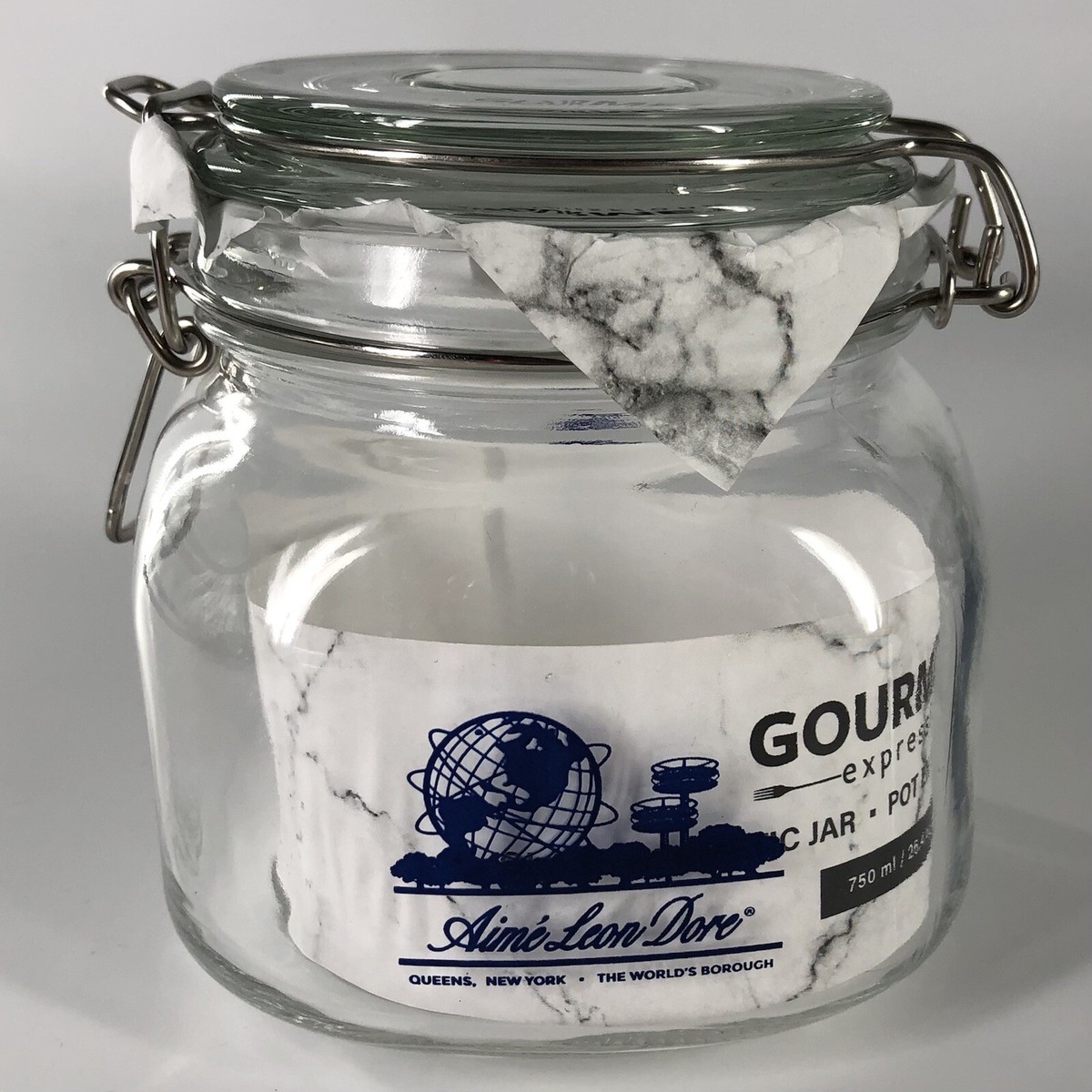 Aime Leon Dore 26 OZ. Unisphere Glass Jar in Blue Print | eBay