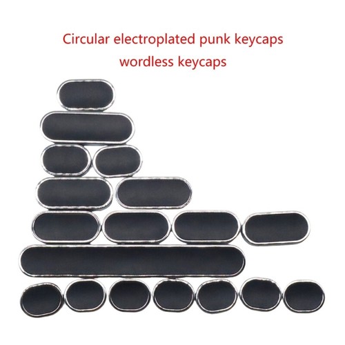 Quality Black Round Punk Keycap Set for Mechanical Keyboards Excellent to Touch - Picture 2 of 6
