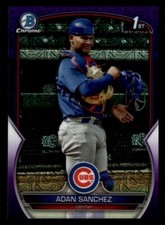ADAN SANCHEZ 2023 Bowman Chrome Purple Mojo Refractor /299