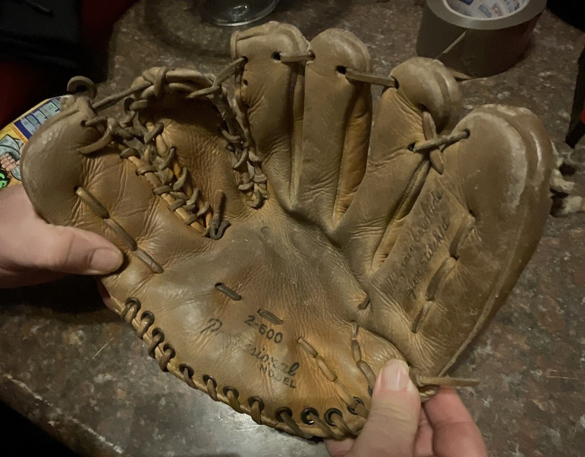 Vintage 1950's Baseball Glove 2-600 Leather Pro Model | eBay