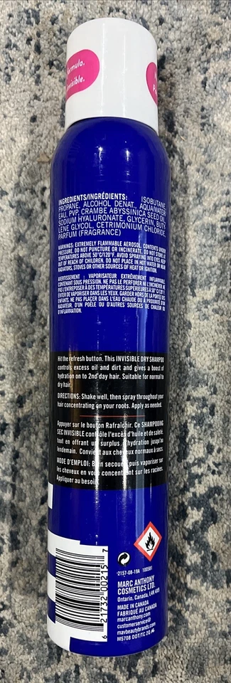 Champú seco invisible fresco hidratante Marc Anthony • 6,73 fl oz / 200 ml ~ paquete de 3 Foto 4 de 4