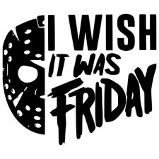 Friday the 13th Decal / FREE SHIPPING / BONUS DECAL INCLUDED