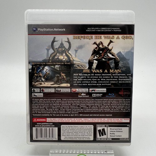 God of War Ascension (Sony PlayStation 3 PS3, 2013) - Imagen 2 de 4