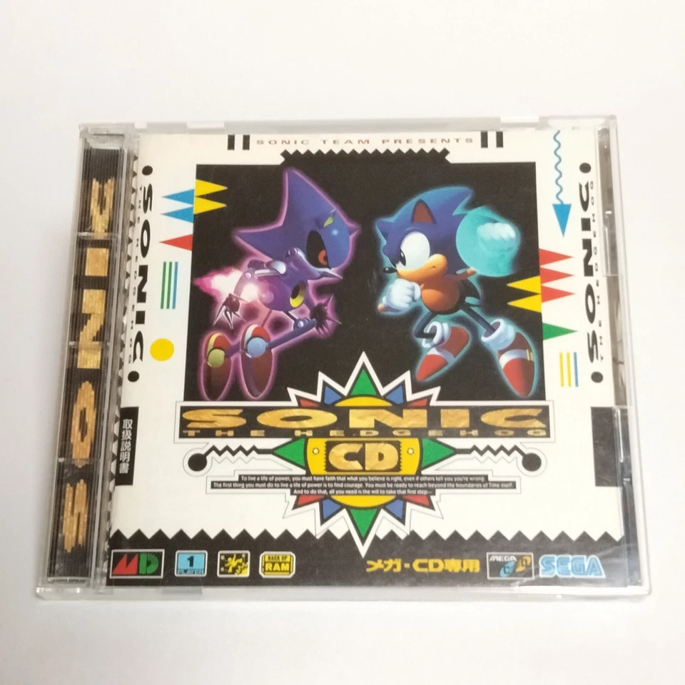 Sonic the Hedgehog CD Sega Mega CD Japan Authentic Rare Game Tested - Image 2 of 4
