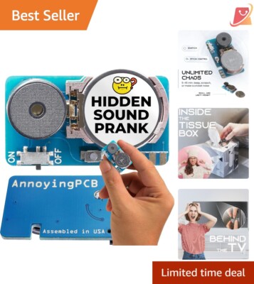 Prank Device Battery Lasts 3  Small Blue Discreet Noise Maker