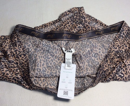 Tan/Black Animal Print Victoria's Secret VS BOXER SHORTS Size XXL Pajama Lounge - Picture 4 of 8
