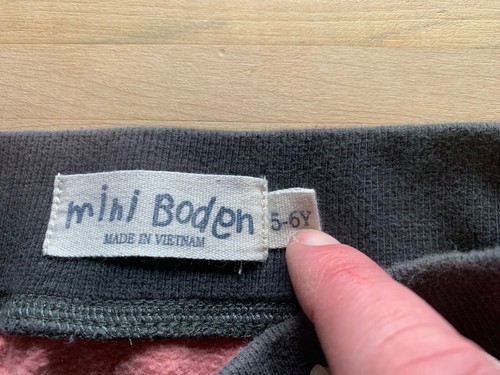 Mini Boden Girls Skirt Pink & Grey Stripes Size 5-6 - Picture 5 of 5