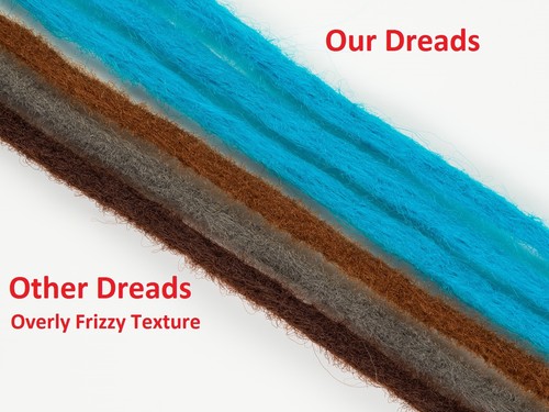 DreadLab - Single Ended Synthetic Dreadlocks (Pack of 10) Crochet Extensions - Picture 6 of 31