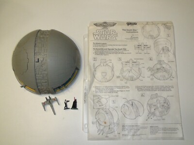 Star Wars Micro Machines Death Star Playset 1994 With 3 Figures & Instructions | eBay