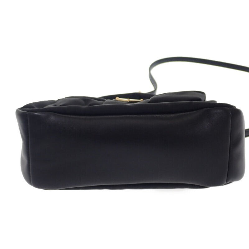 PRADA ミニリボン2WAYバッグ PRADA Ribbon Mini 2WAY Bag Leather Nylon Black Gold Hardware