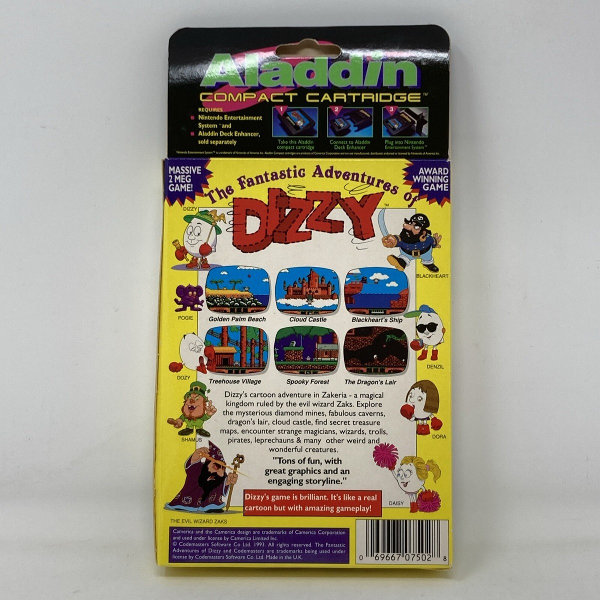 The Fantastic Adventures of Dizzy NES/Aladdin Compact