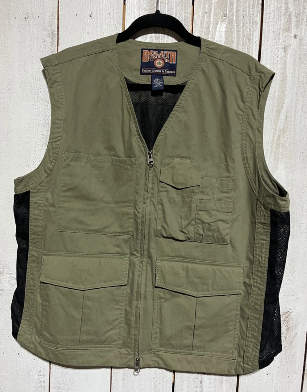 Duluth Trading Outdoor Fishing Hunting Vest Jacket Men’s Size Large