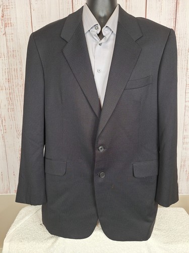 Tom James Bespoke Jacket Mens 44L Brown Microcheck Double Vented - Picture 5 of 10