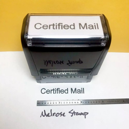 Certified Mail Rubber Stamp Black Ink Self Inking Ideal 4913