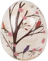 Clayre & Eef 6CE1647 Deko Ei Beige Braun Ø 10X12 Cm