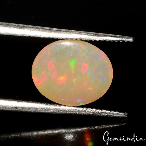Oval Cab natürlicher AAA feuriger äthiopischer Opal 1,30 ct zertifiziert loser Edelstein - Bild 8 von 8