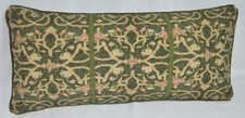 Corded Pillow made w Ralph Lauren Rutherford Park Green Tapestry Fabric 21x10