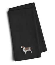 Caroline's Treasures Welsh Springer Spaniel Embroidered Towel Set 2 BB3400BKTWE