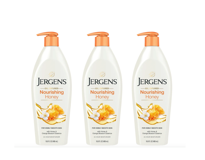 Jergens Lotion Nourishing Honey 16.8 oz 496ml ( Pack of 3 )