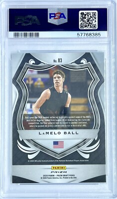 2019-20 Panini LaMelo Ball Silver Prizm Rookie Rc PSA 10 Gem Mint