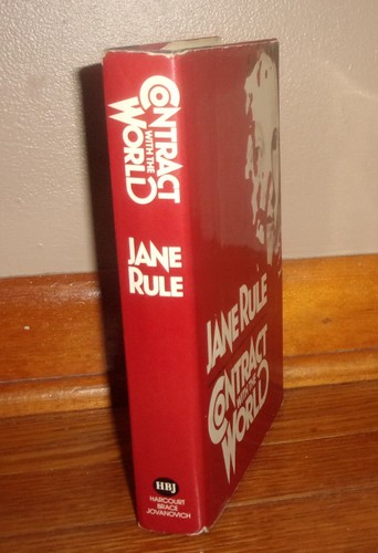 CONTRACT WITH THE WORLD-1980 Novel-JANE RULE-1st Edition SUPERB HC w/DJ--LGBTQ - Picture 2 of 8