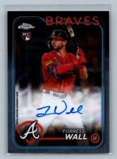 2024 Topps Chrome #RA-FW Forrest Wall Rookie Autographs Atlanta Braves