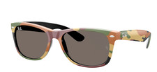 RAY-BAN NEW WAYFARER Sunglasses RB 2132 6822/B1 55-18 145 Camo Frame Grey Lenses