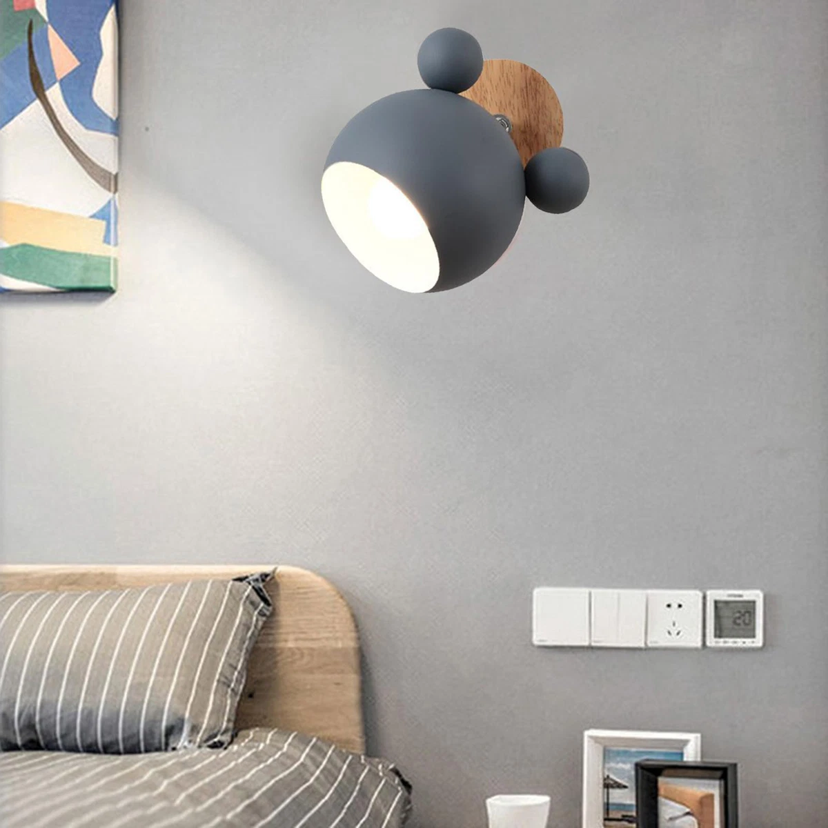 Wall Sconces Nordic Creative Simple Cute Cartoon Modern E27 for
