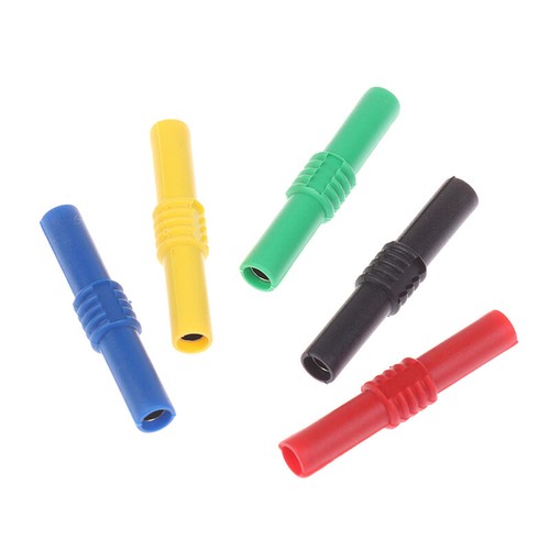5Pcs 4MM Banana Jack Female To Female Socket Connector Coupler Plug Adapters - Picture 8 of 17