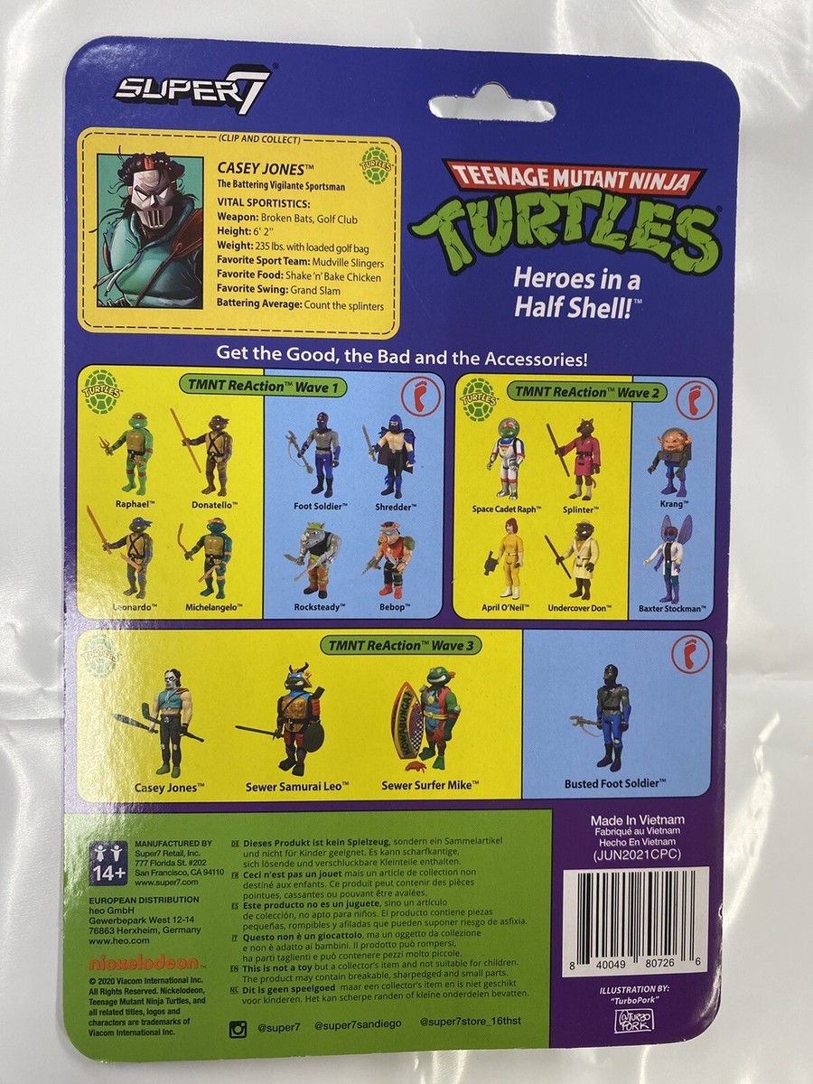 Super7 Teenage Mutant Ninja Turtles Wave 3 - Casey Jones Action