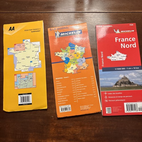 Lot Of Maps of France & Normandy Michelin Great Condition - Picture 2 of 2