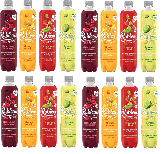 Rubicon Sparkling Spring Sugar Free Fruit Juice Variety Multi Pack