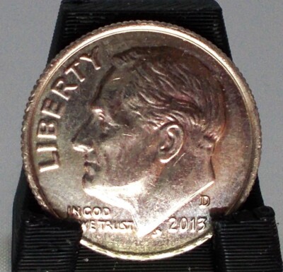 2013 D Roosevelt DIME, DDO ERROR COIN, D0011 (doubled text on front of coin)