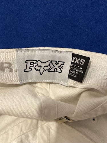 Vintage Fox Racing FOX HEAD LOGO Flexfit White Cap Hat Size KXS - Picture 10 of 12