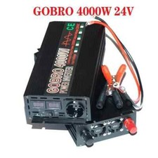 GOBRO Convertisseur onduleur 4000W 24V à 220V onde pur sinus ecran LCD