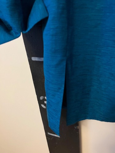 Dana Buchman vintage blue jacket1980s linen silk blend lightweight coat texture - Picture 6 of 10