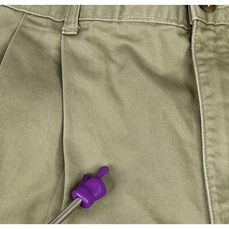 Lee Pleated Front Khaki Chino Dress Pants Men's Size 38 Tan Tapered High Waisted - Image 4 of 4