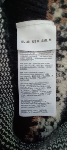 Bogner Premium Damen Strick Pullover Norwegermuster m.Schurwolle, Kaschmir 38 M - Bild 12 von 17