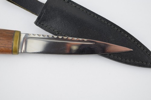 PAT MITCHELL Messer Sgian-dubh Skindhu Hand Made Sheffield England 12,8cm Tracht - Bild 3 von 8