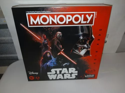 Hasbro Disney Star Wars Dark Side Monopoly Game 2-6 Players NEW SEALED BOX