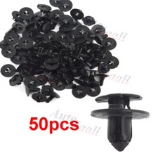 50pcs Bumper Splash Shield Hood Engine Push Clip Screw Rivet for Nissan Infiniti