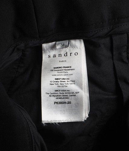 Sandro Paris Women's Trousers Size 34 FR / XS Belted P6380H - Picture 5 of 12