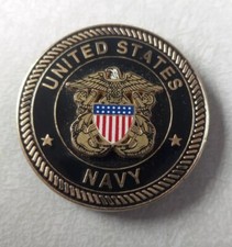 Imán de nevera sello de la Marina de los Estados Unidos Breakaheart.net sólido buen estado