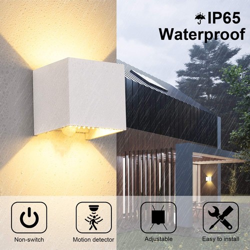 Cube Würfel LED Wandleuchte Up Down außen/innen Strahler Licht Lampe wasserdicht - Bild 34 von 60